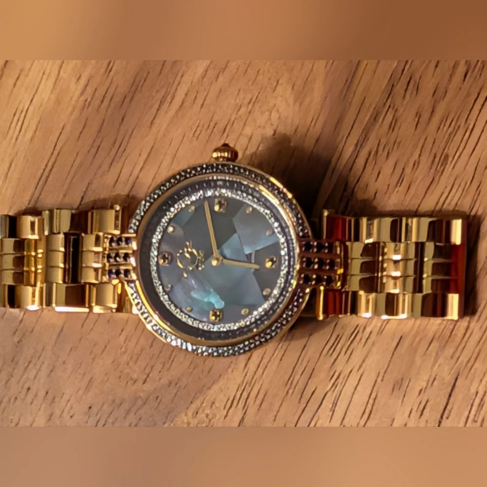Gv2 By Gevril Matera Diamond Mother of Pearl Dial Ladies Watch